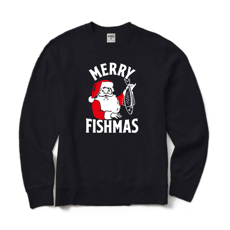 Merry Fishmas Crewneck Sweatshirt