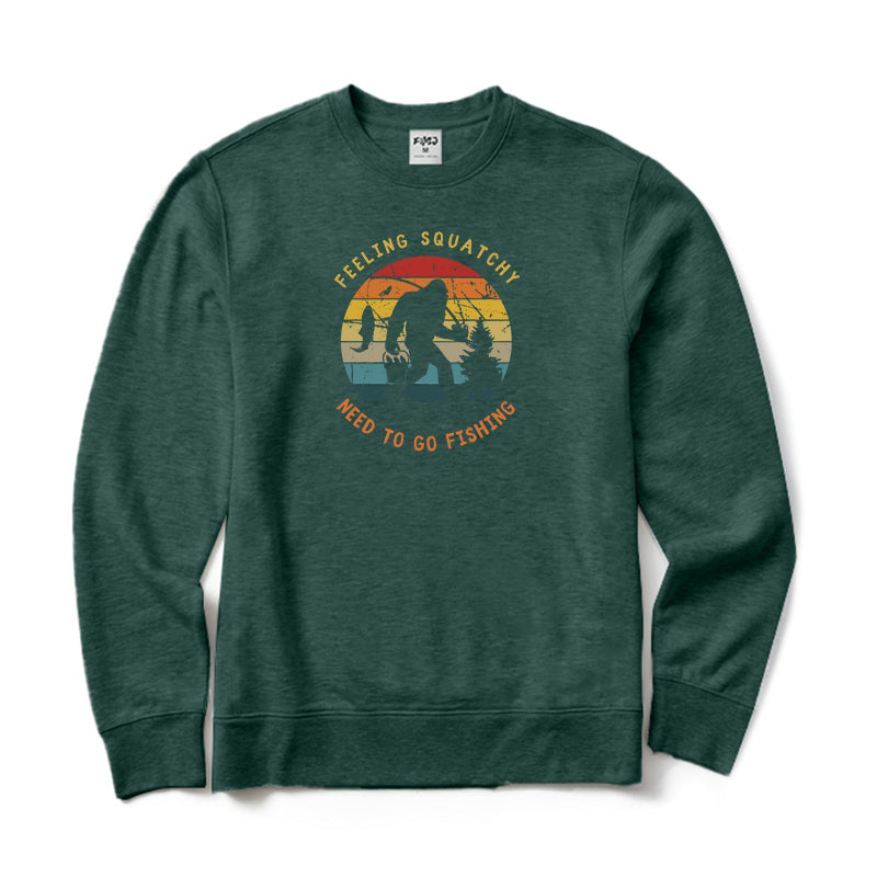 Bigfoot Fishing Crewneck Sweatshirt