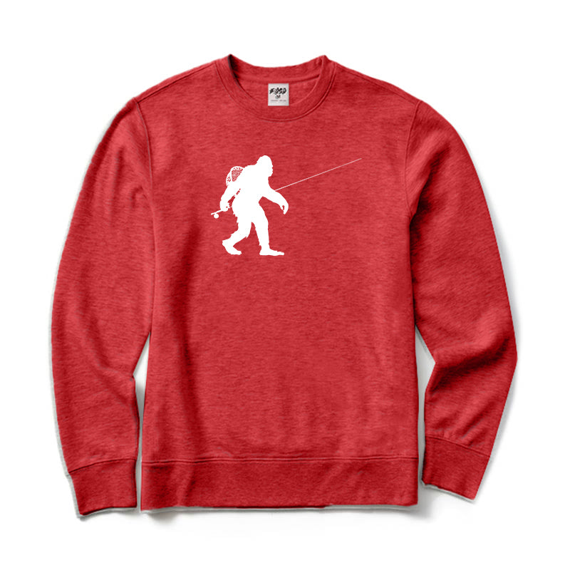 Sasquatch Fly Fishing Crewneck Sweatshirt