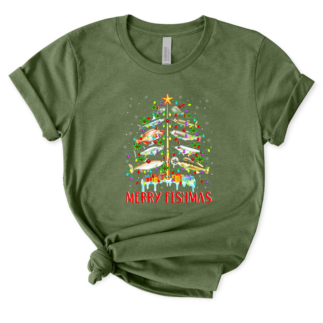 Merry Fishmas T-Shirt for Women