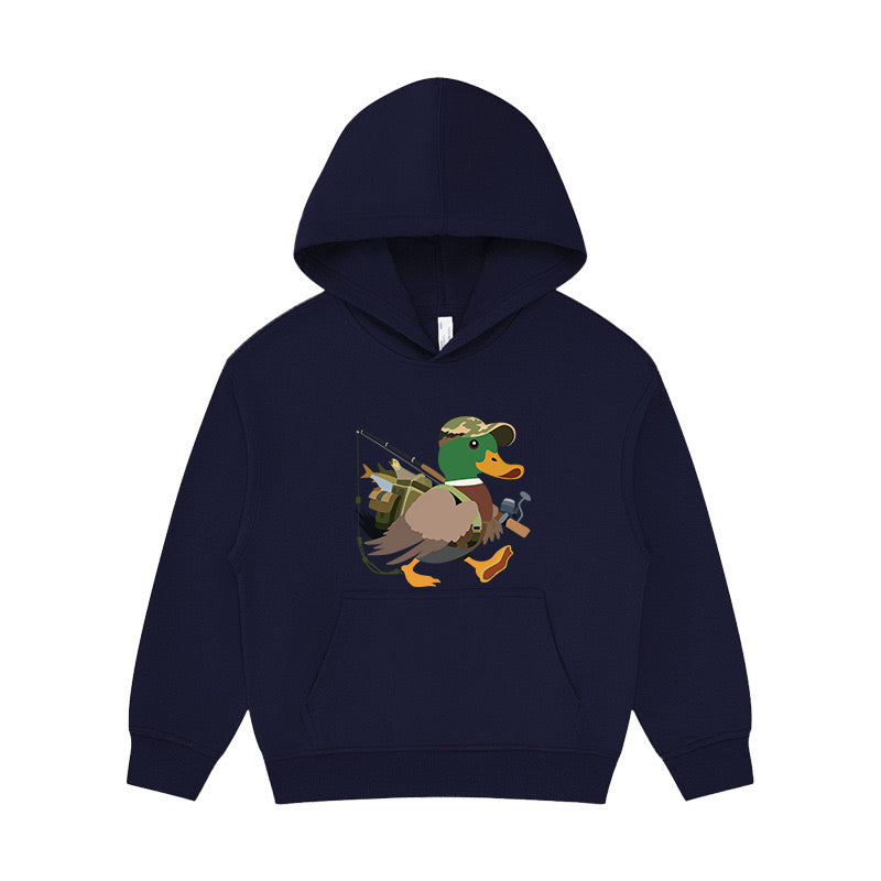 Duck Fishing Kid's Hoodie