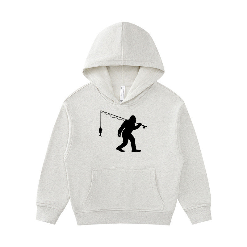 Bigfoot Fishing Kid's Hoodie