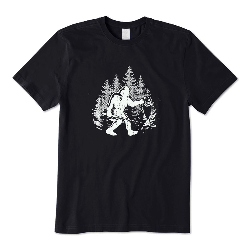 Bigfoot Fishing T-Shirt