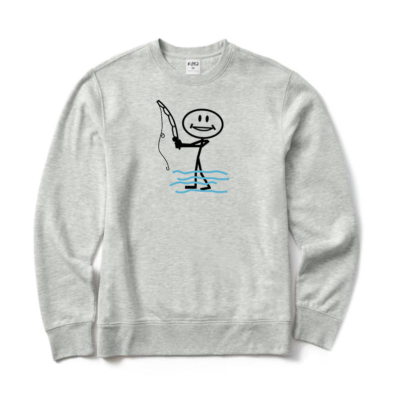 Happy Fishing Crewneck Sweatshirt