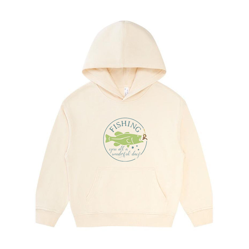 Fishing You All A Wonderful Day Kid's Hoodie