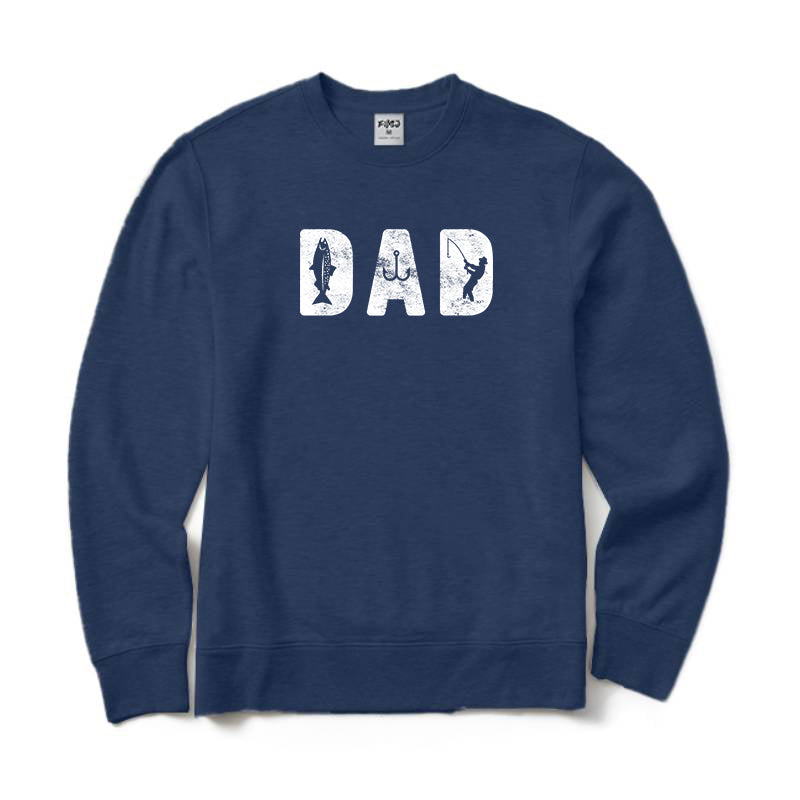 Dad Fishing Crewneck Sweatshirt