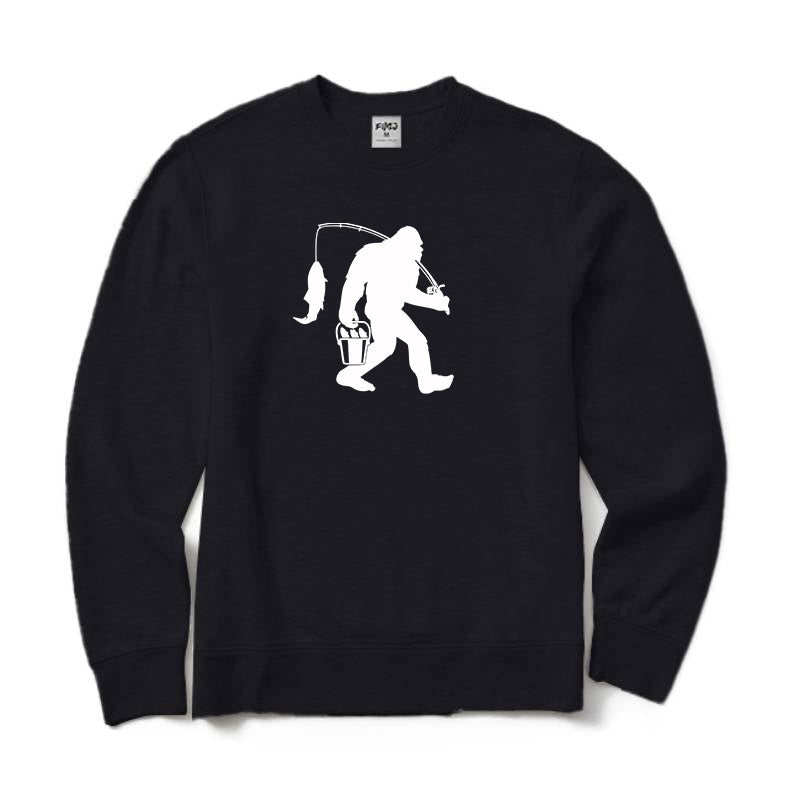 Bigfoot Fishing Crewneck Sweatshirt