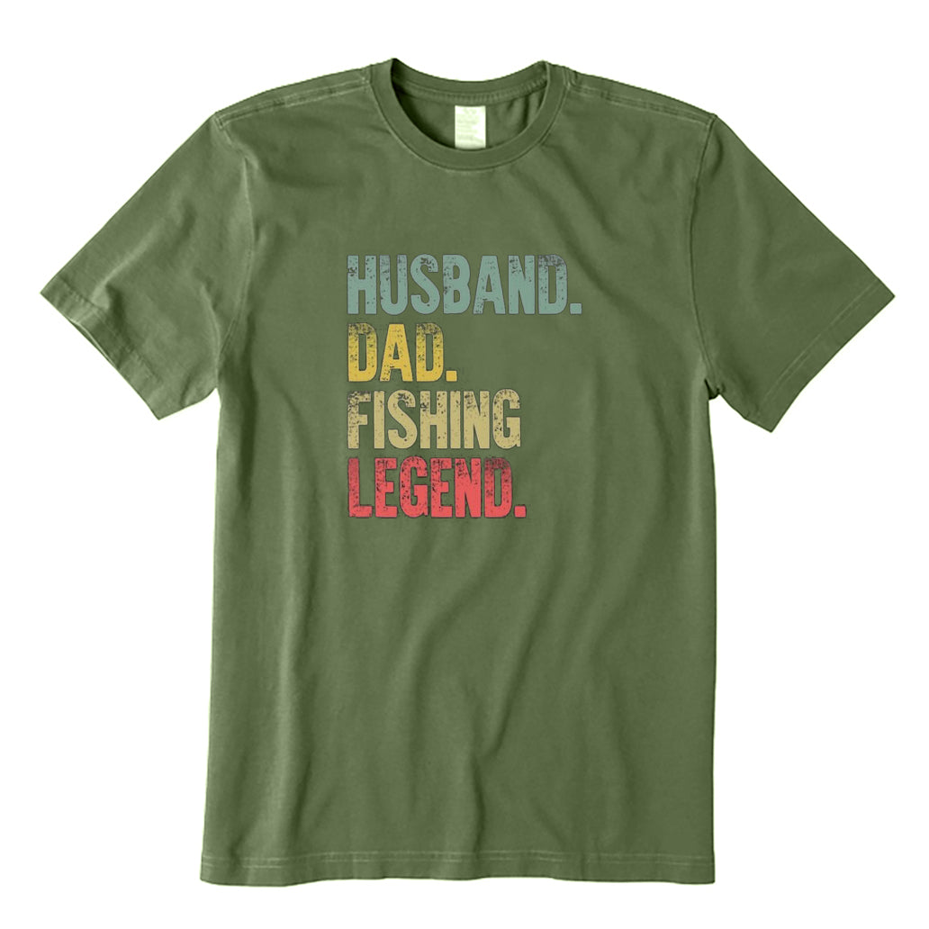 Husband Dad Fishing Legend T-Shirt