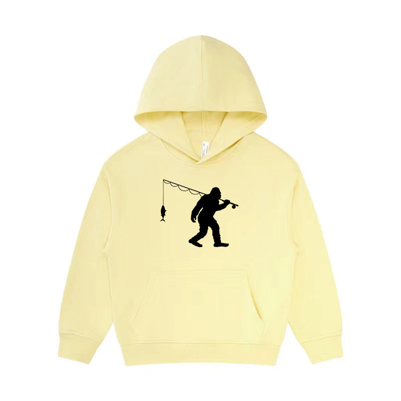 Bigfoot Fishing Kid's Hoodie