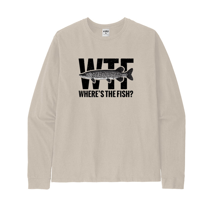 WTF Where's The Fish? Long Sleeve T-Shirt