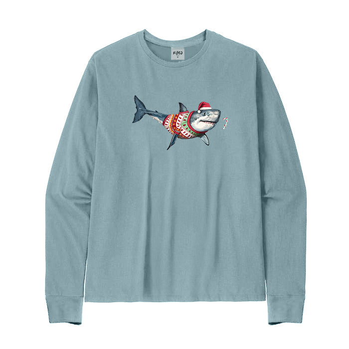 Sharks Christmas Long Sleeve T-Shirt