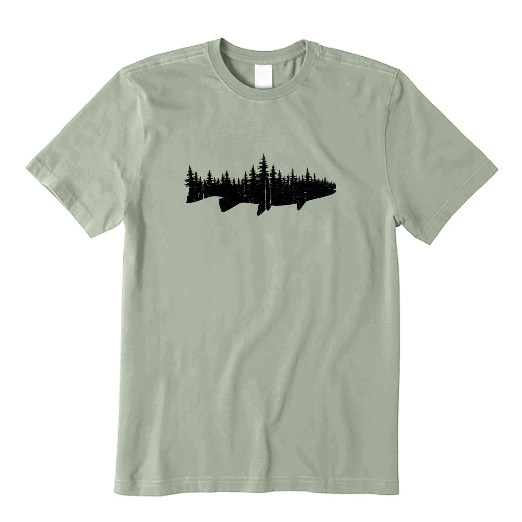 Fish Forest Landscape T-Shirt