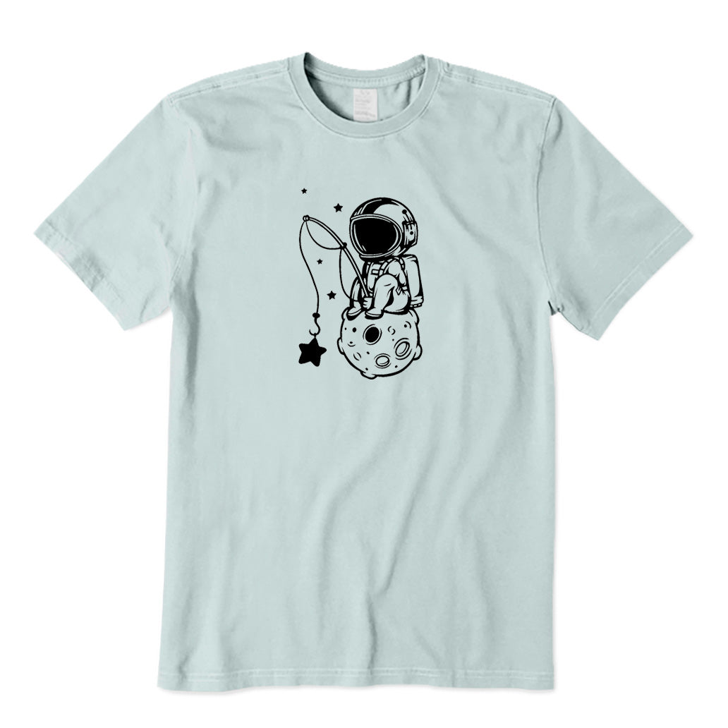 Lonely Astronaut Fishing T-Shirt