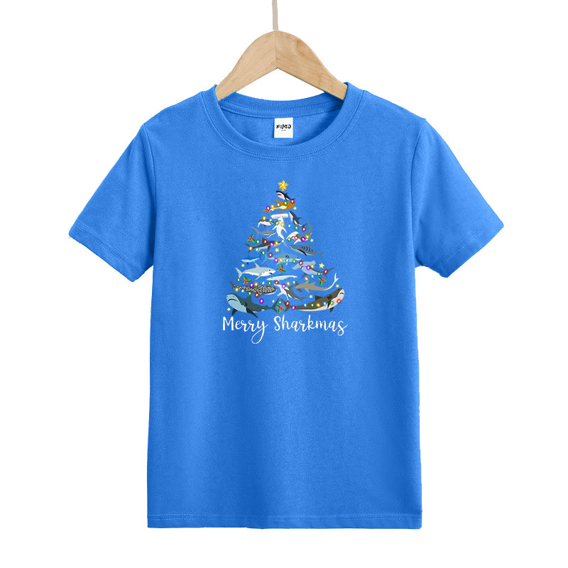 Merry Sharkmas Kid's T-Shirts