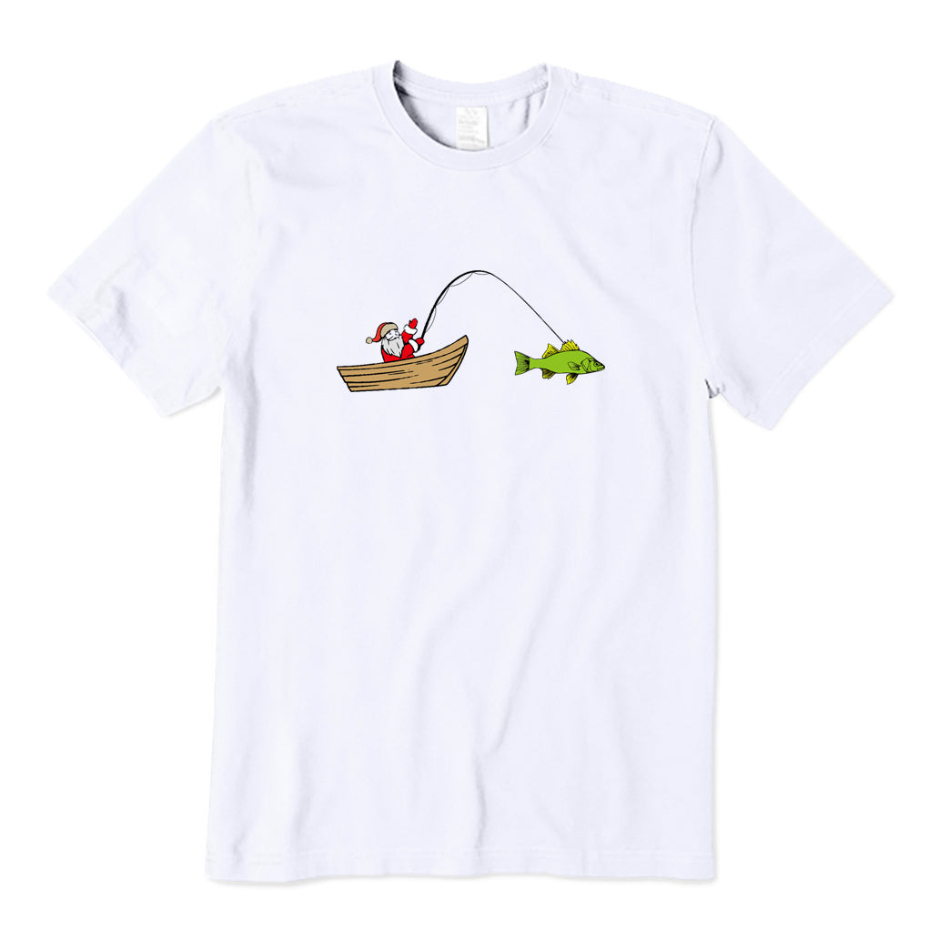 Santa Claus Caught A Big Fish T-Shirt