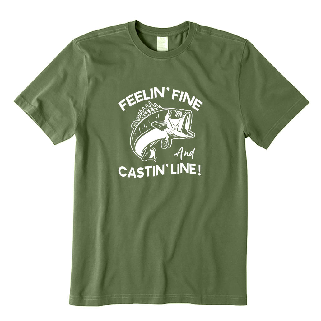 Feeling Fine and Casting Line T-Shirt