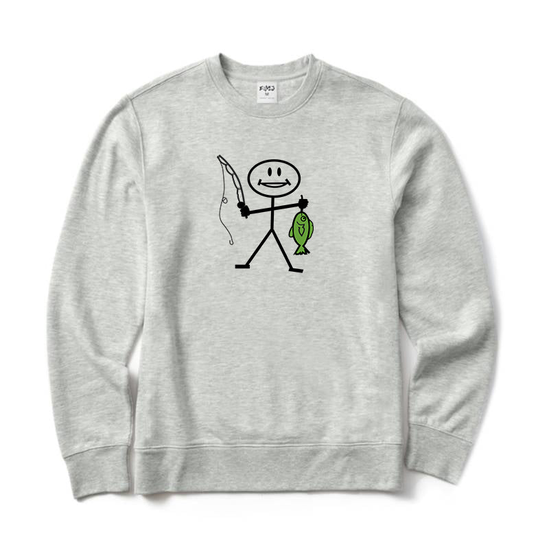 Happy Fishing Crewneck Sweatshirt