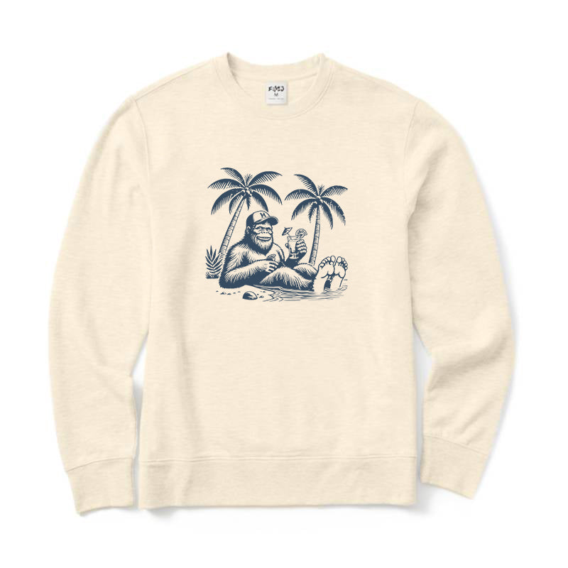 Bigfoot Recreational Fishing Crewneck Sweatshirt