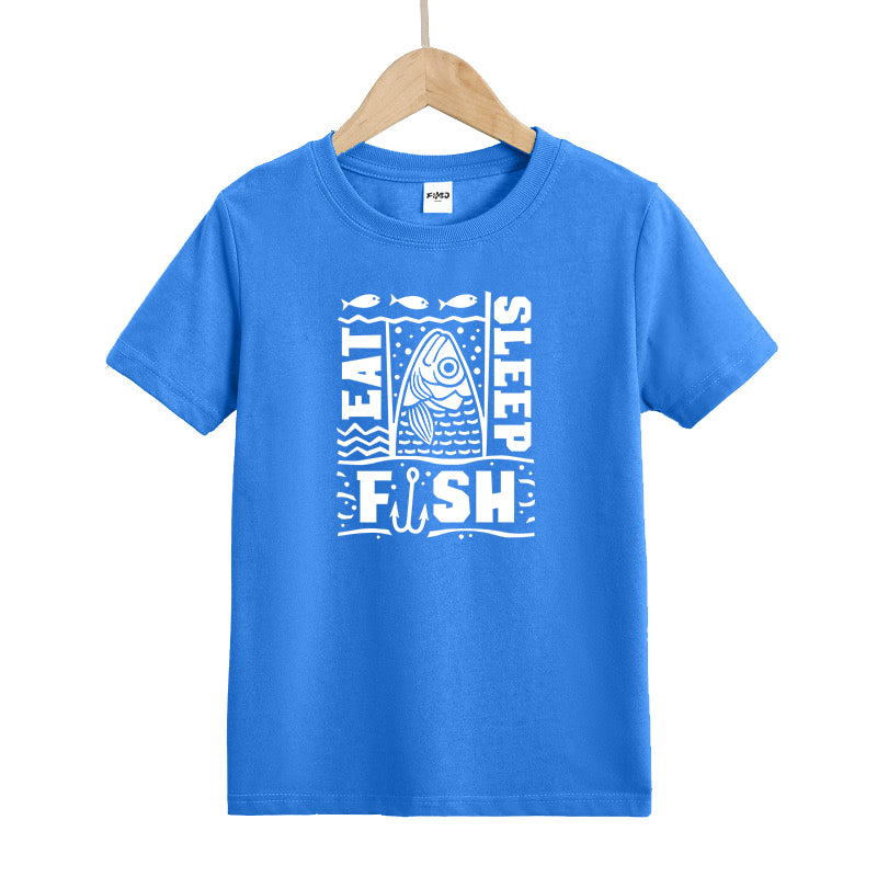 Eat Sleep Fish Kids T-Shirt