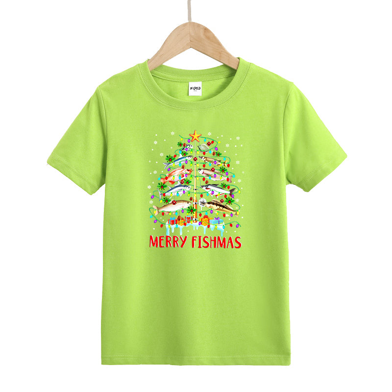 Merry Fishmas Kid's T-Shirts