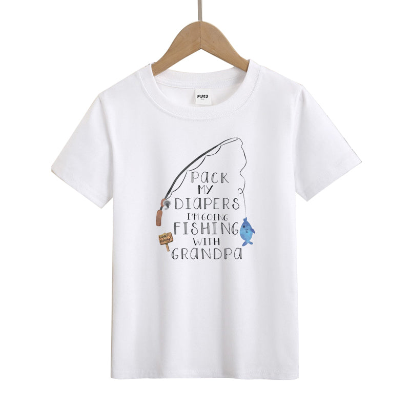 Grandpa's Fishing Buddy Kid's T-Shirts