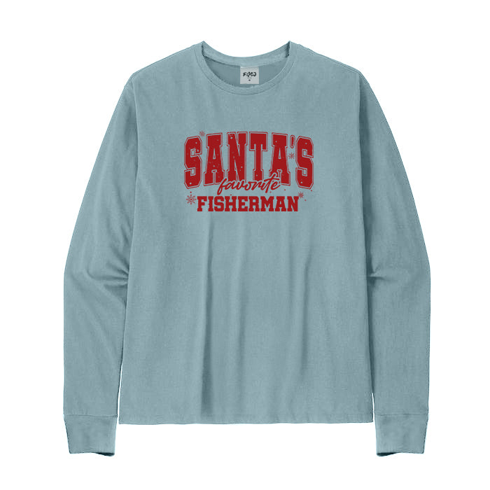 Santa's Favorite Fishermen Long Sleeve T-Shirt