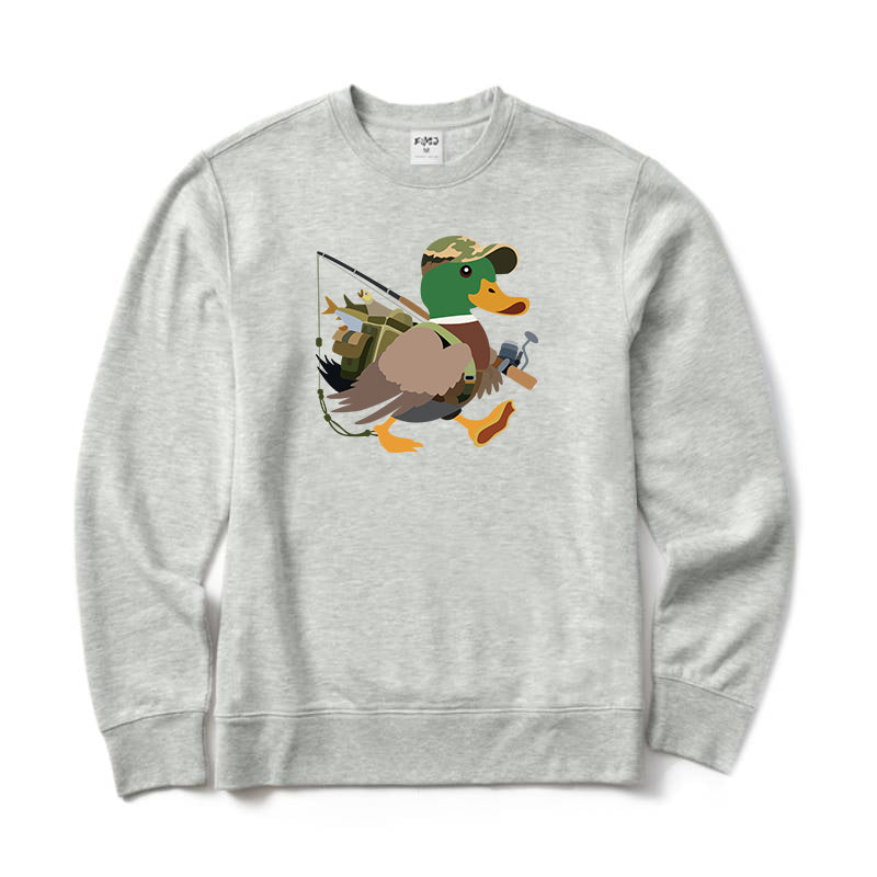 Duck Fishing Crewneck Sweatshirt