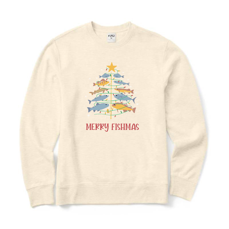 Merry Fishmas Crewneck Sweatshirt