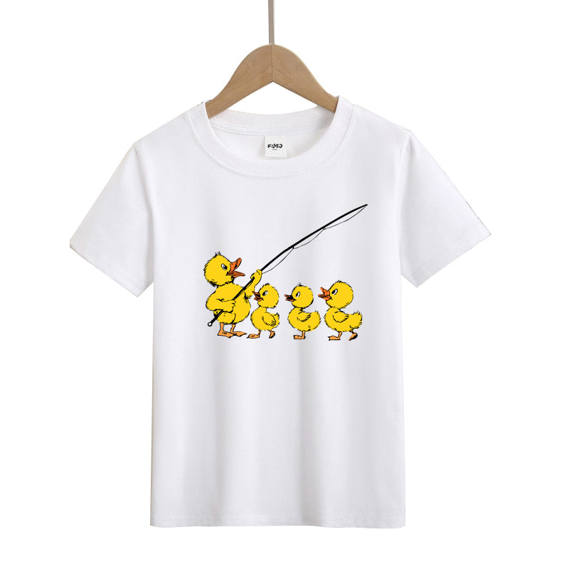 Duck Go Fishing Kids T-Shirt