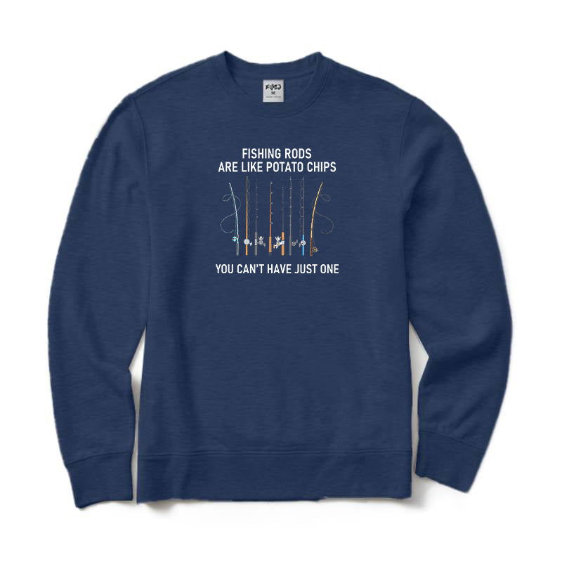 You Can't Have Just One Fishing Rod Crewneck Sweatshirt