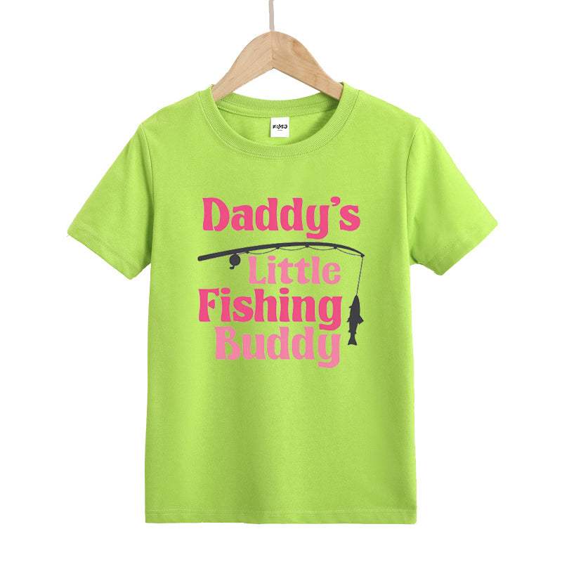 Daddy's Little Fishing Buddy Kid's T-Shirts