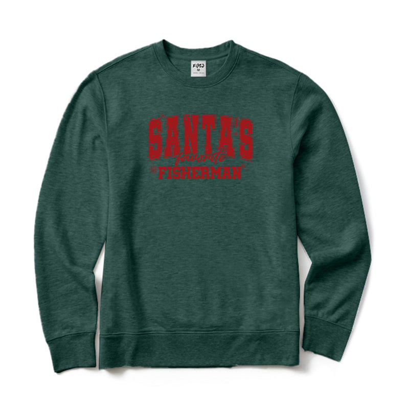 Santa's Favorite Fishermen Crewneck Sweatshirt