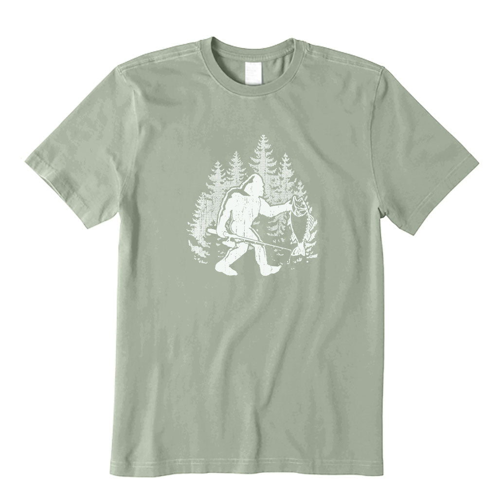 Bigfoot Fishing T-Shirt