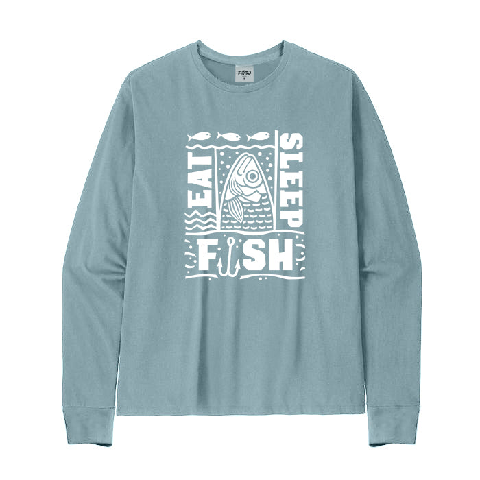 Eat Sleep Fish Long Sleeve T-Shirt