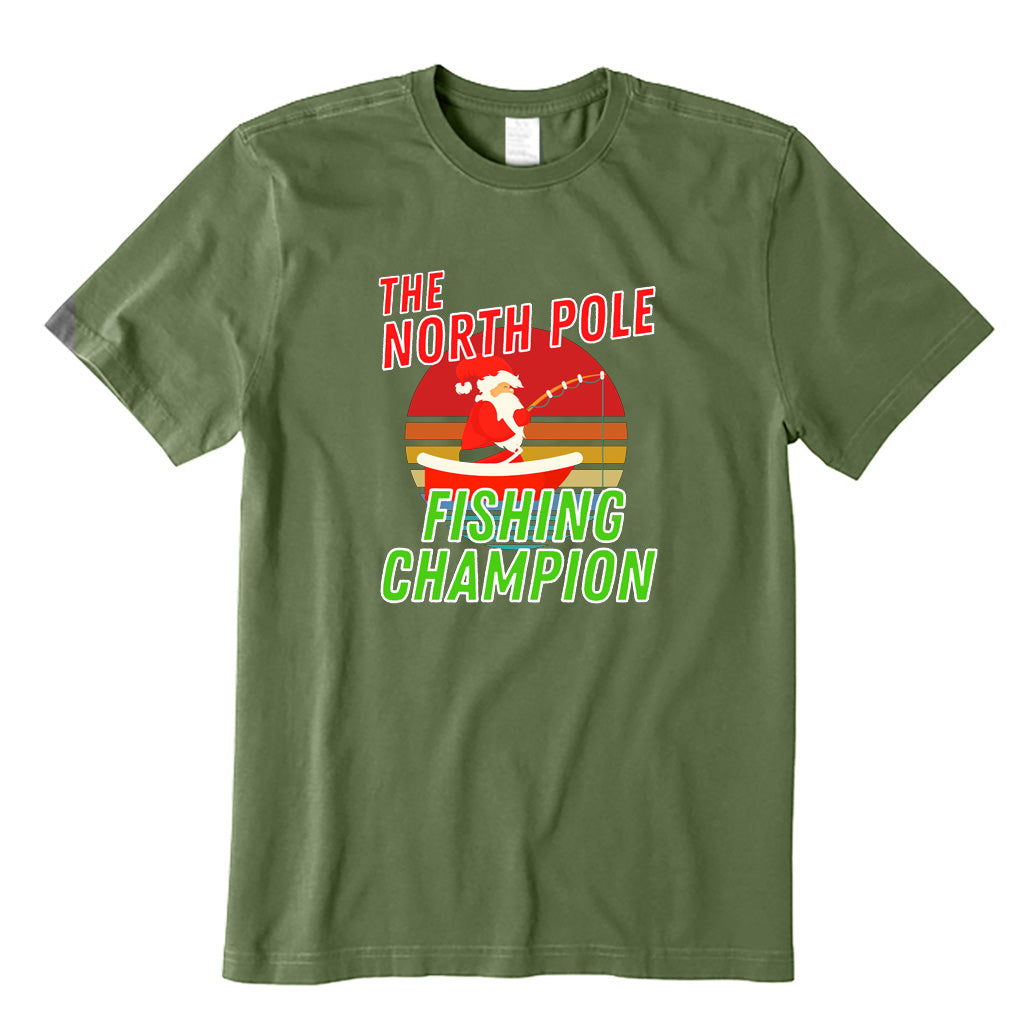 Santa Fishing T-Shirt