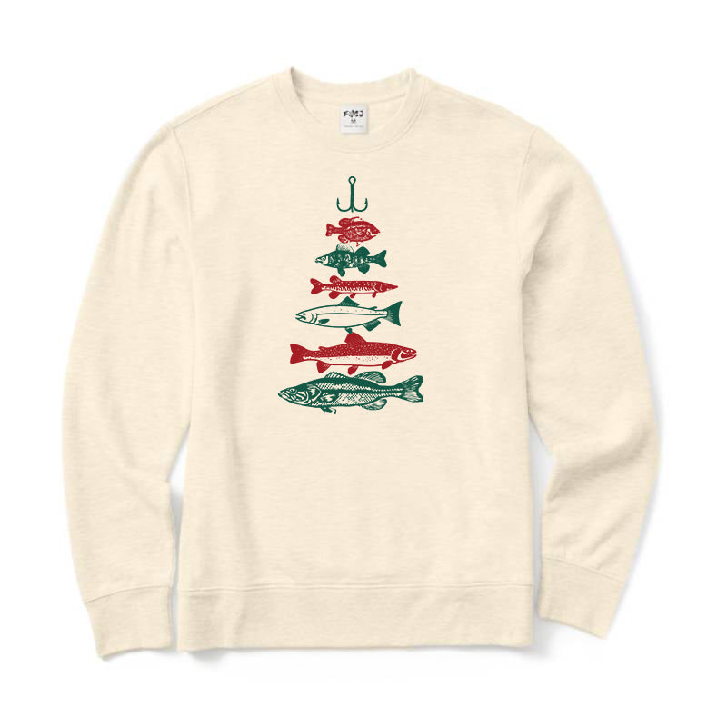 Fish Christmas Crewneck Sweatshirt