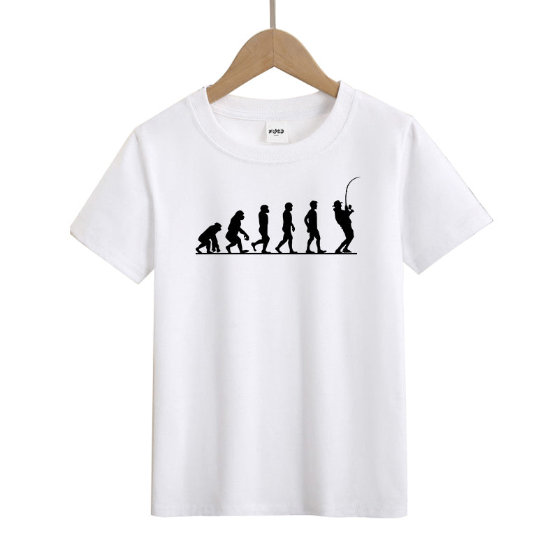 Fisherman Evolution Kids T-Shirt