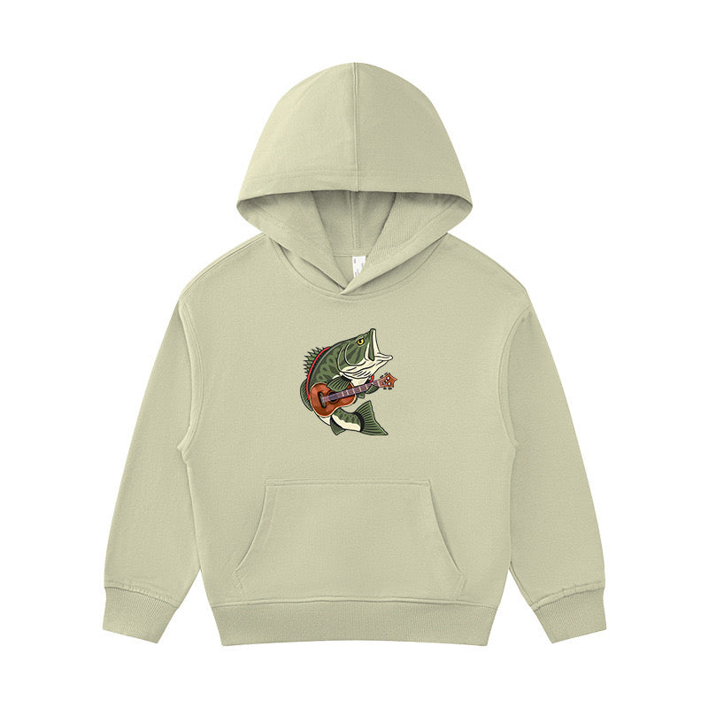 I Play Guitar Kid's Hoodie