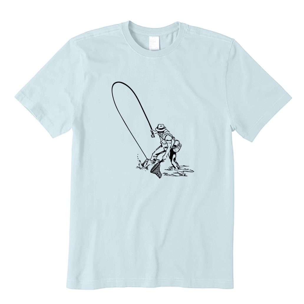 Fly Fisherman Landing Trout T-Shirt