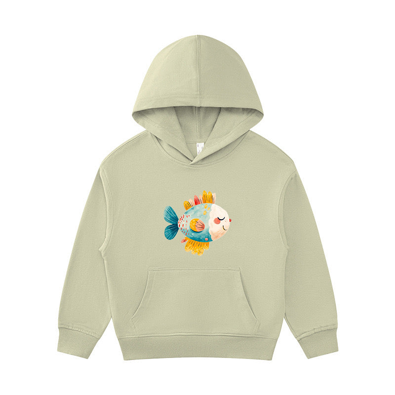 Digital Fish Kid's Hoodie