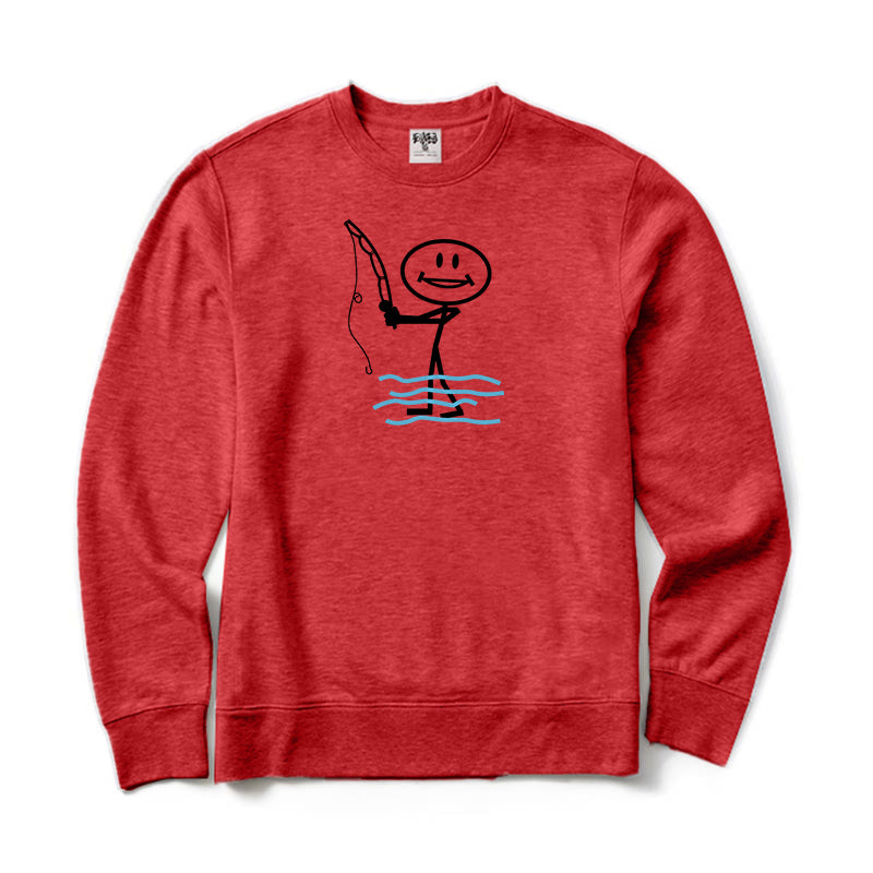 Happy Fishing Crewneck Sweatshirt