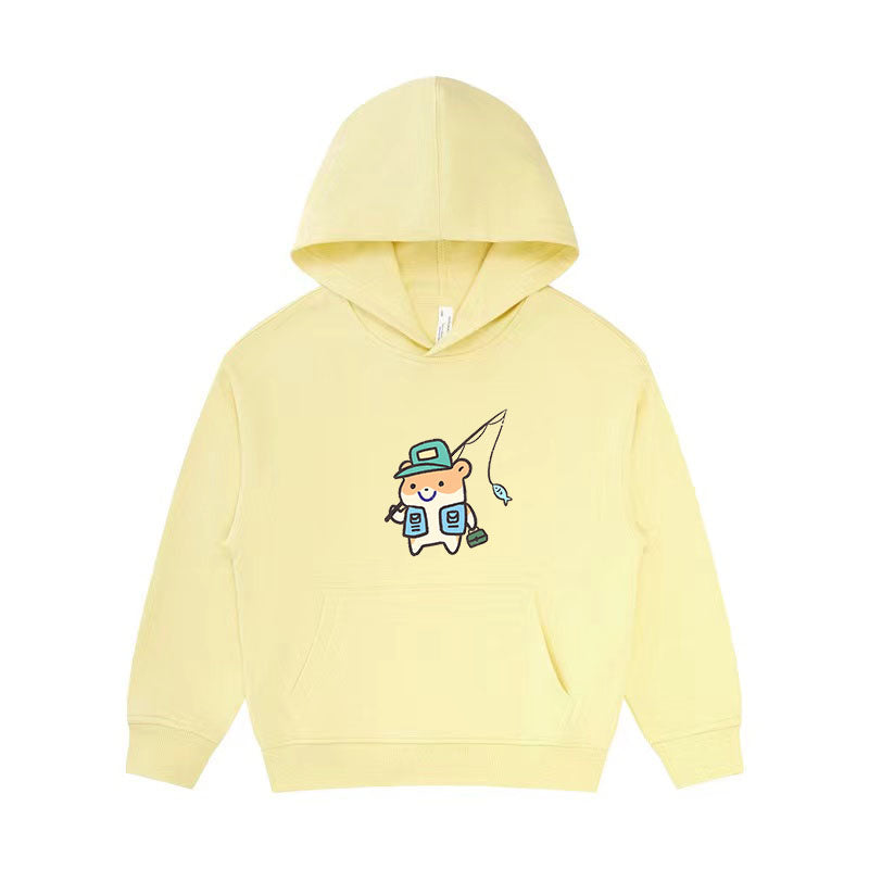 Hamster Fishing Kid's Hoodie