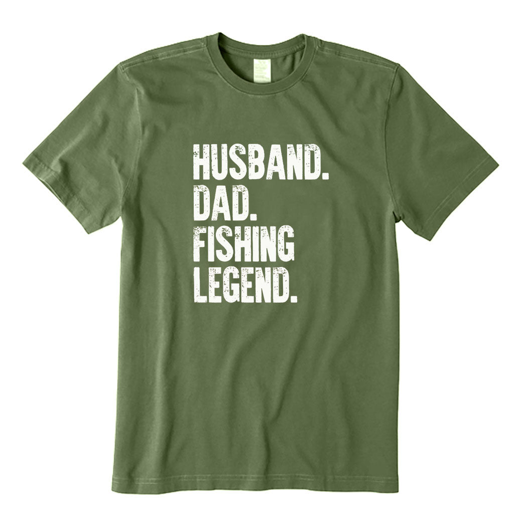 Husband Dad Fishing Legend T-Shirt