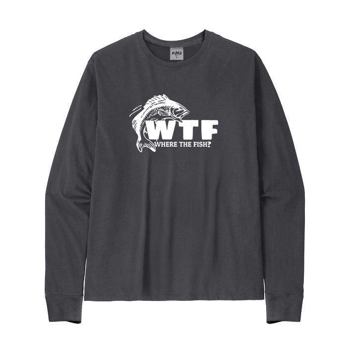 WTF Where's The Fish? Long Sleeve T-Shirt