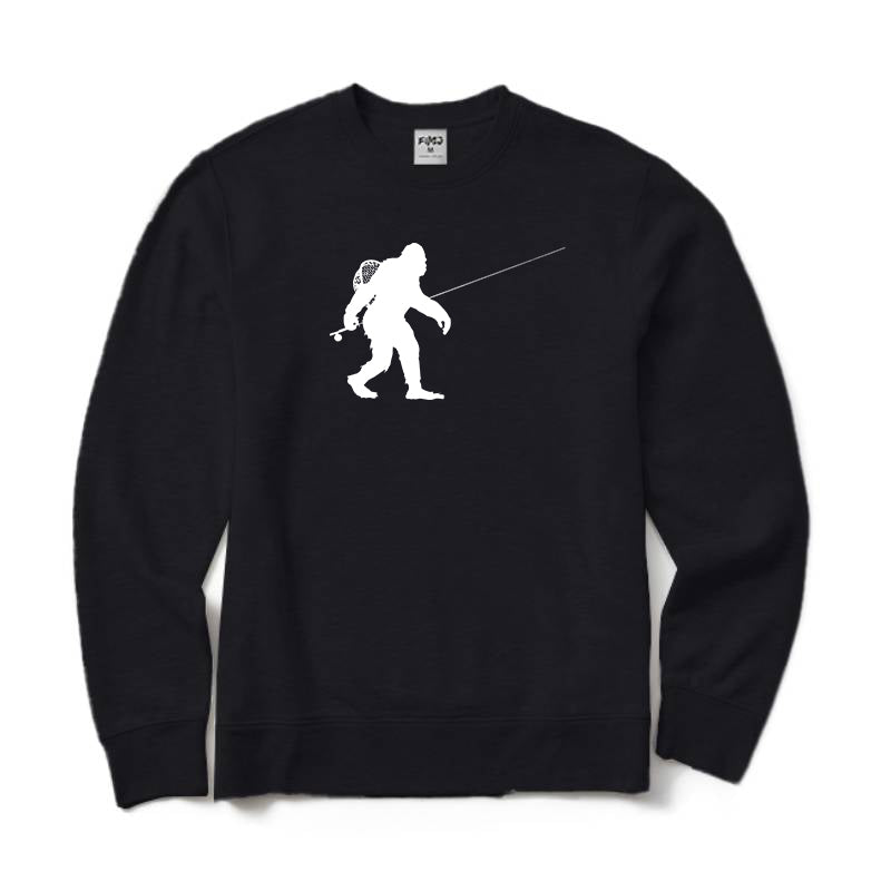 Sasquatch Fly Fishing Crewneck Sweatshirt