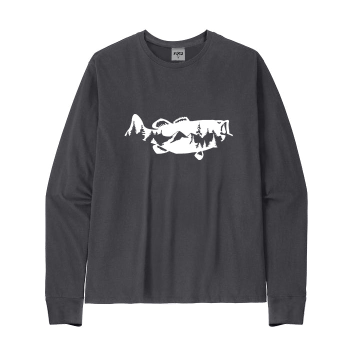 MOUNTAIN BASS Long Sleeve T-Shirt