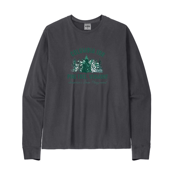 Christmas Columbia Inn Pine Tree Vermont Long Sleeve T-Shirt