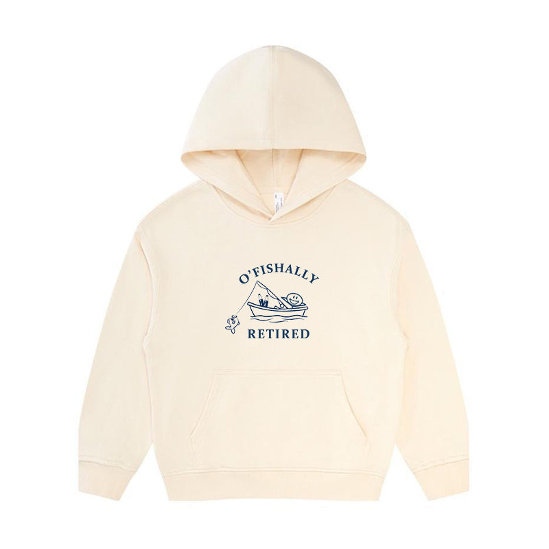 O'fishally Retired Kid's Hoodie