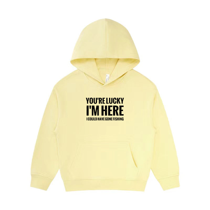 I Could Have Gone Fishing Kid's Hoodie