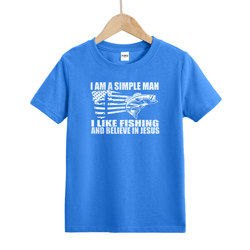 I Like Fishing and Believe in Jesus Things Kids T-Shirt